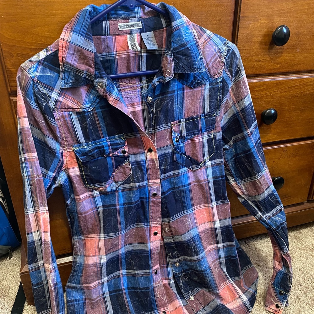 BKE Eased Fit Flannel Size Medium
